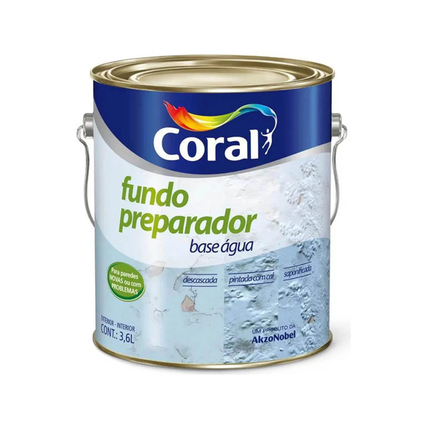 FUNDO PREPARADOR PAREDES CORAL 3,6L