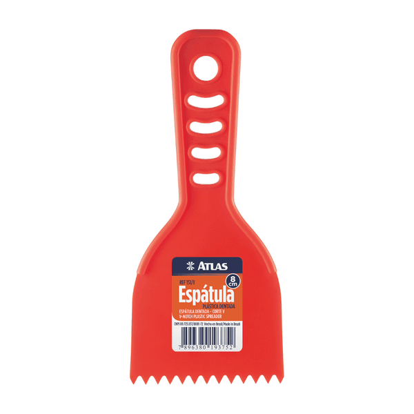ESPATULA PLASTICA DENTADA 08CM REF.151/08 ATLAS