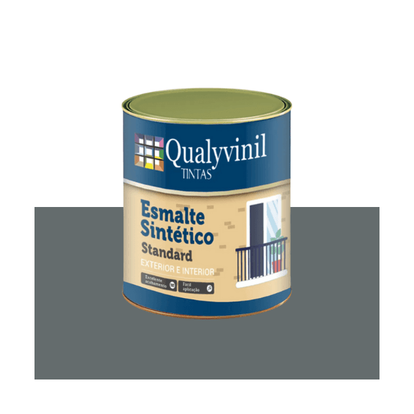 QUALYVINIL ESM BRIL STANDARD CINZA ESCURO 0,9L