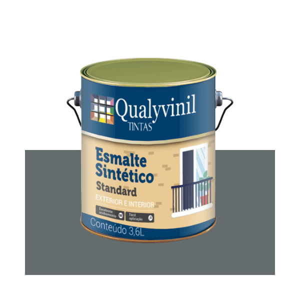 QUALYVINIL ESM BRIL STANDARD CINZA ESCURO 3,6L