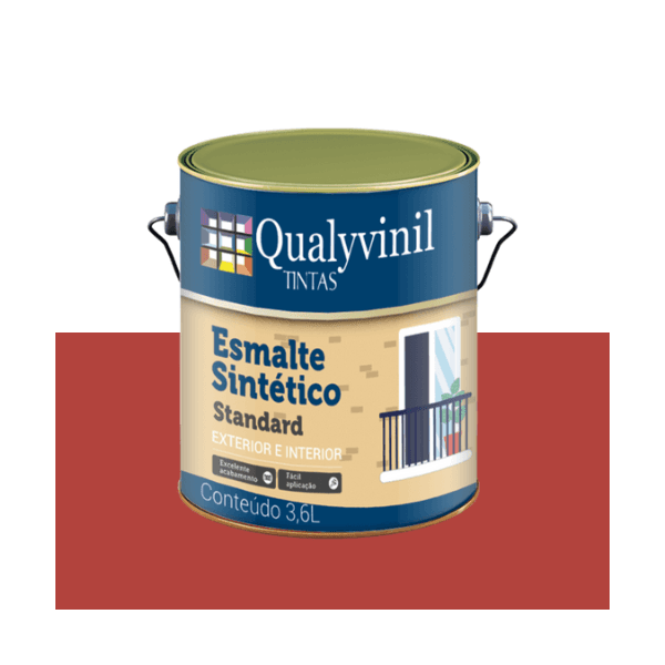 QUALYVINIL ESM BRIL STANDARD VERMELHO 3,6L
