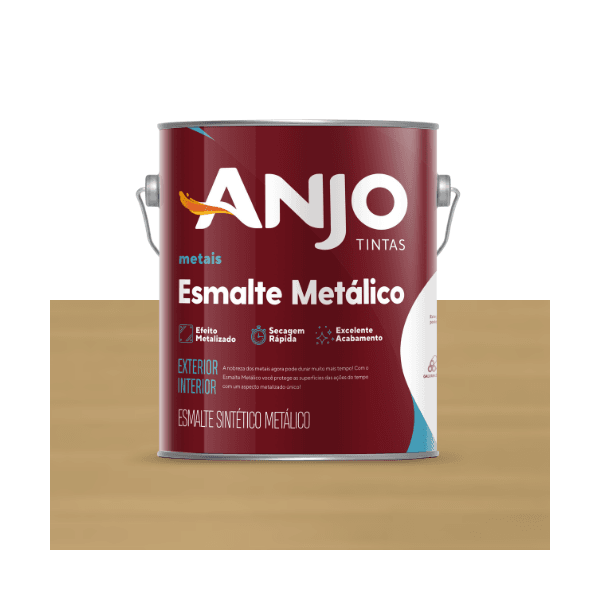 ANJO ESMALTE METALICO AMARELO OURO 3,6L