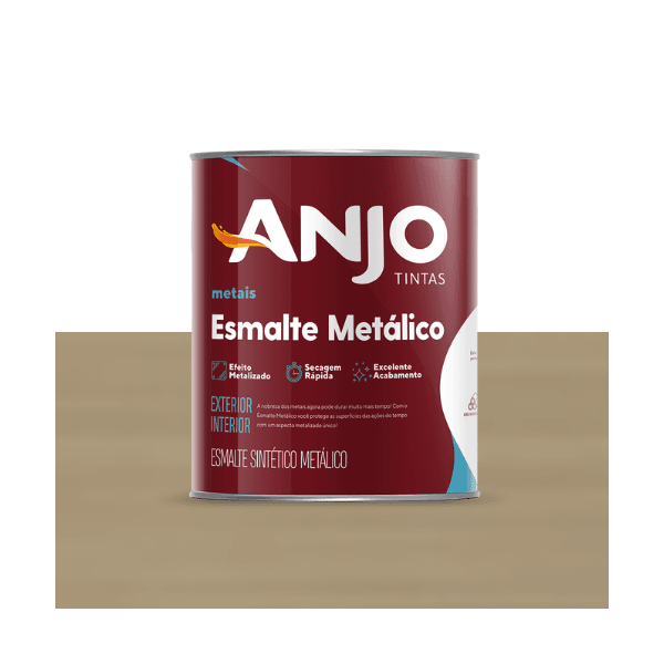 ANJO ESMALTE METALICO MARROM AVELA 0,9L