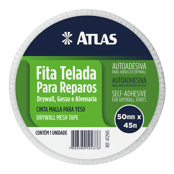 FITA TELADA REPAROS 05X45M ATLAS AT2945
