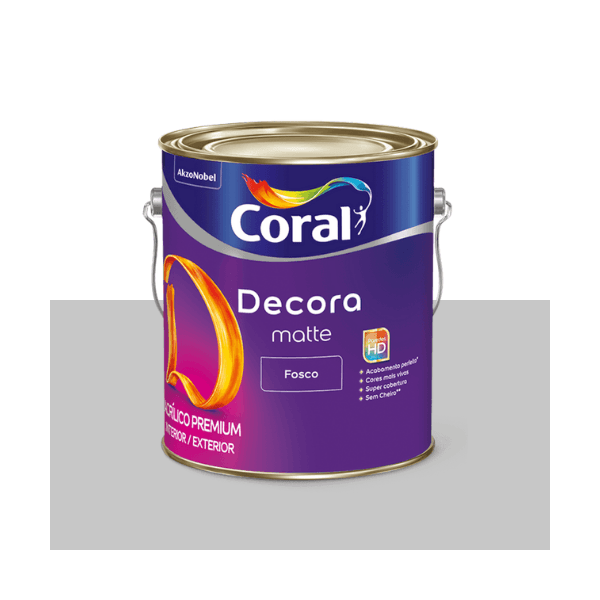 DECORA MATTE ALGODAO CINZENTO 3,6L