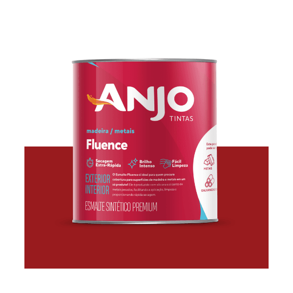ANJO ESMALTE FLUENCE VERMELHO BR 0,9L