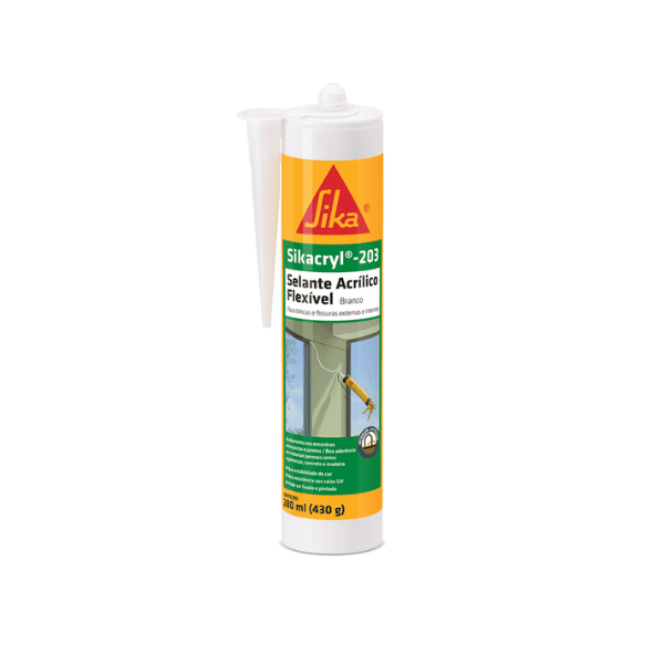 SIKACRYL 203 SELANTE ACRILICO BRANCO 280ML