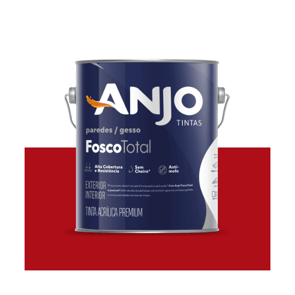 ANJO PREMIUM TOTAL FOSCO VERMELHO CARDINAL 3,6L