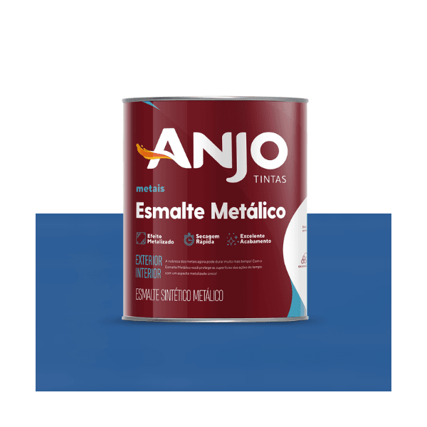ANJO ESMALTE METALICO AZUL BRILHANTE 0,9L