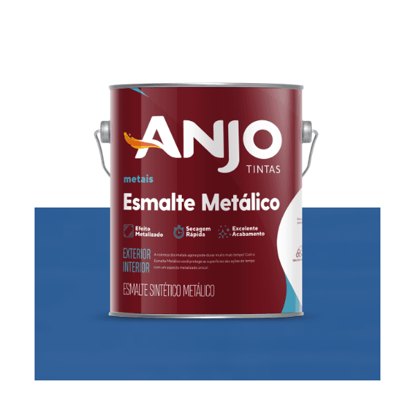 ANJO ESMALTE METALICO AZUL BRILHANTE 3,6L