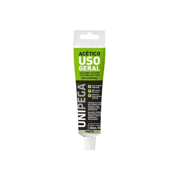 SILICONE ACETICO UNIPEGA INCOLOR 50G BISNAGA