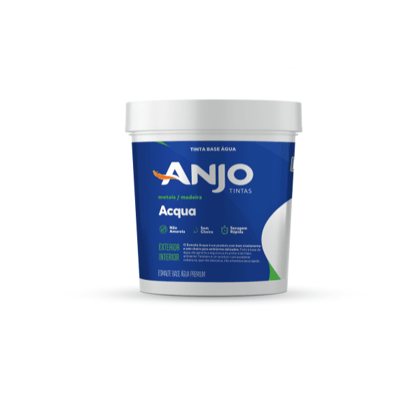 ANJO ESMALTE ACQUA BRANCO BRILHANTE 0,9L