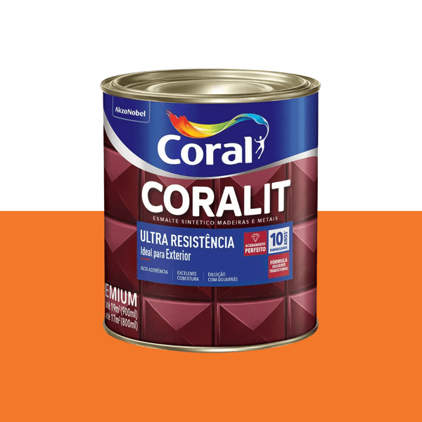 CORALIT ULTRA LARANJA ALTO BRILHO 0,9L