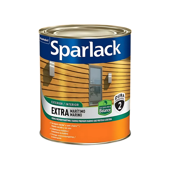 VERNIZ BASE ÁGUA MARITIMO SPARLACK ACETINADO 0,9L