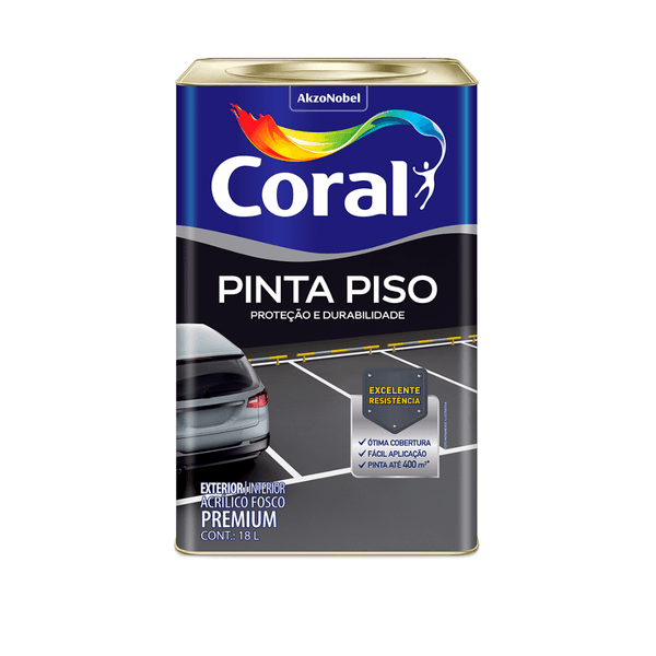 PINTA PISO BRANCO 18L CORAL
