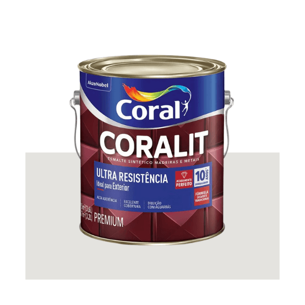 ESMALTE CORALIT ULTRA BRANCO GELO ACETINADO 3,6L