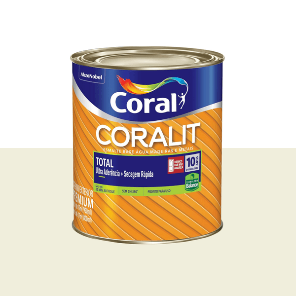 CORALIT TOTAL GELO BRILHANTE 0,9L BASE ÁGUA (ZERO)