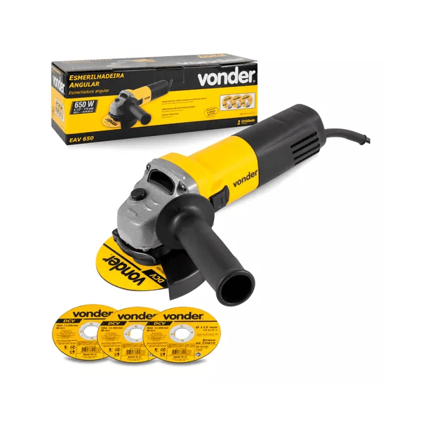 Esmerilhadeira Angular Vonder Eav 650 50hz/60hz 110v/220 V - VONDER