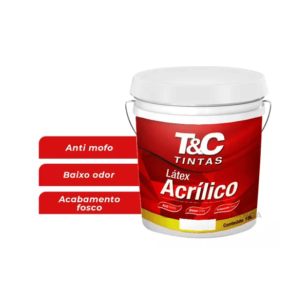 LATEX ACRIL ECONOMICO BRANCO 18L- T&C