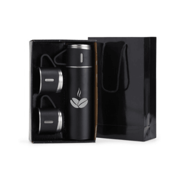 Kit Garrafa Térmica 450ml Com Duas Tampas Extras