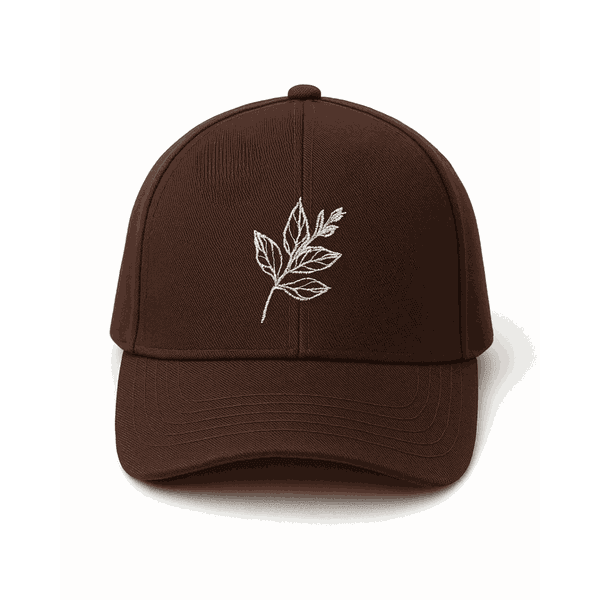 Boné Personalizado Café Branco Bordado