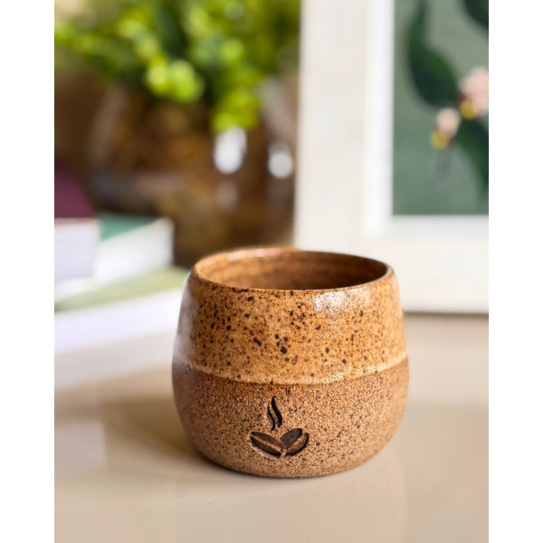 Copo em Cerâmica GL Pintado