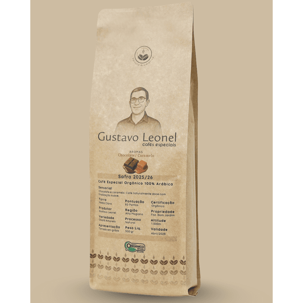 Microlote Gustavo Leonel Cafés Especiais OBATÃ AMARELO- Torrado Em Grãos 500g