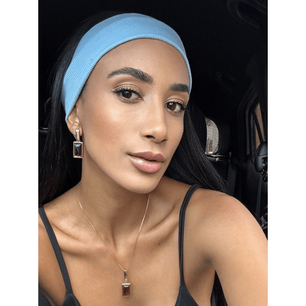 Faixa de cabelo Azul Bebê