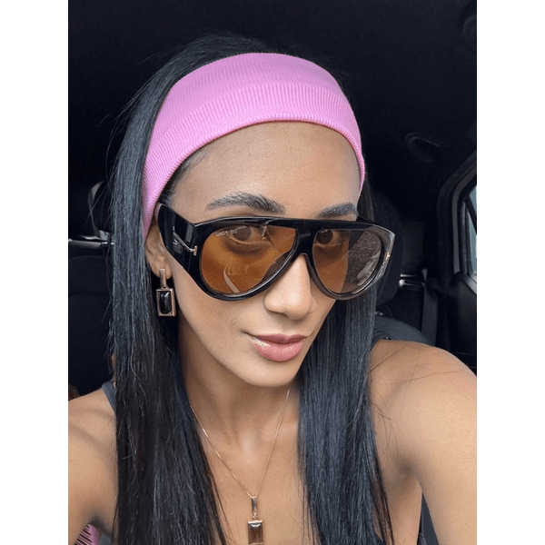 Faixa de cabelo Rosa Bebê