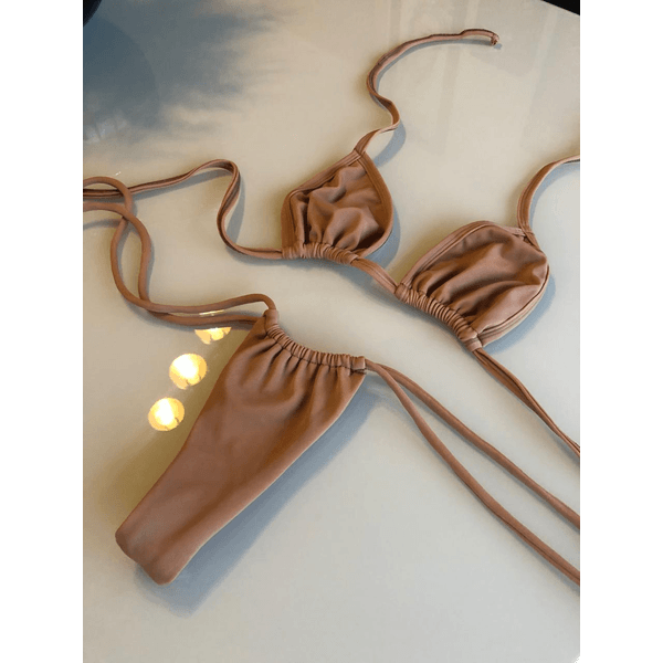 Conjunto Cortininha Básico Mya Nude