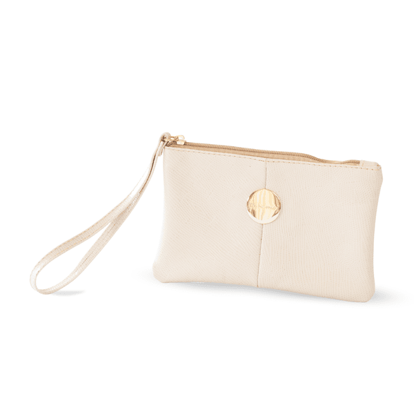 Clutch em Couro - Off White