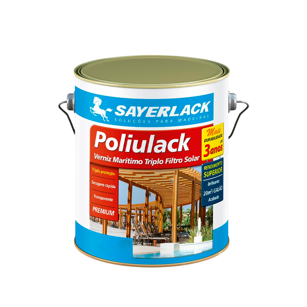 Verniz Para Madeira Brilhante Poliulack 3,6l