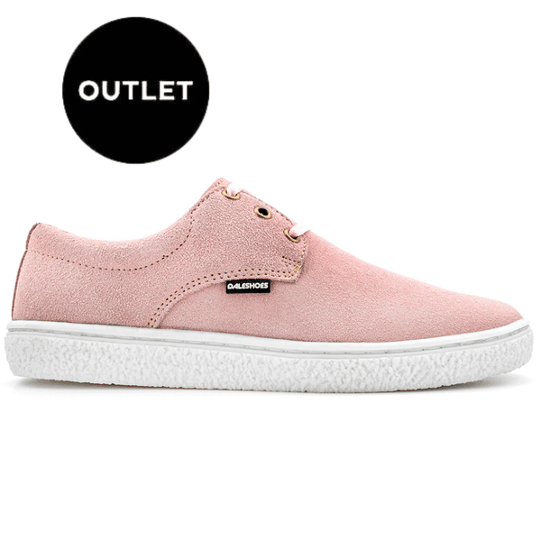 Outlet Sapato SafariSport couro rosa claro, solado borracha e palmilha anatômica.