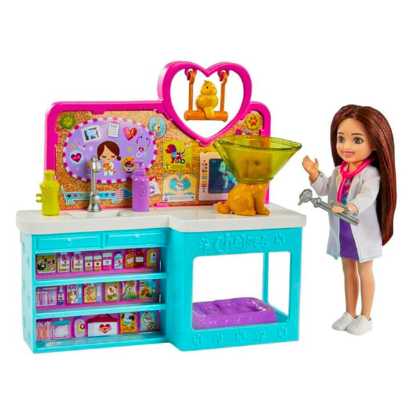 Boneca Barbie Chelsea Can Be Veterinária Mattel Dani Brinquedos