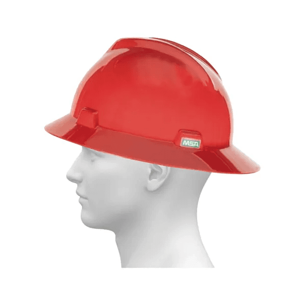 CAPACETE DE SEGURANÇA VERMELHO ABA TOTAL COM JUGULAR CA365