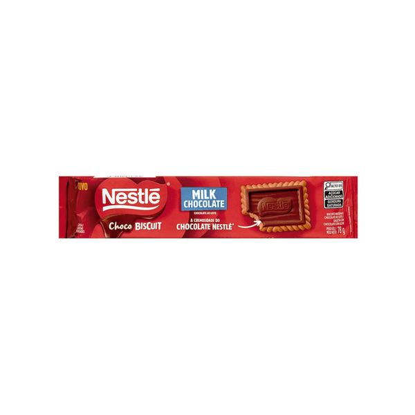 Biscoito Chocobiscuit Nestlé Chocolate Ao Leite 78g