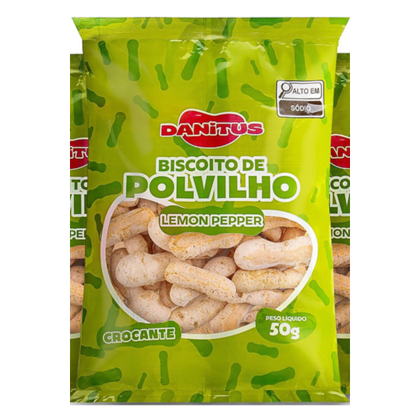 Biscoito De Polvilho Lemon Pepper 50g