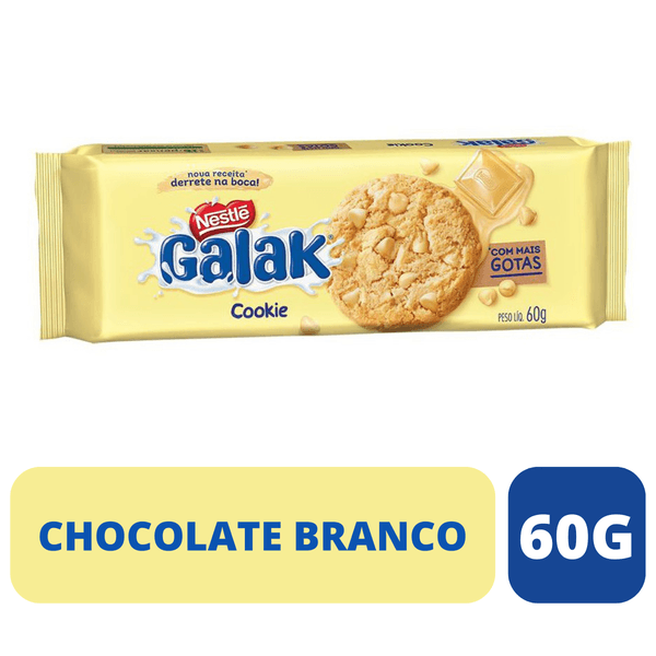 Cookie Galak Gotas Chocolate Branco 60g