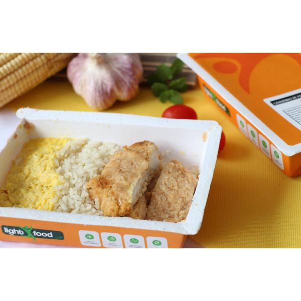 Refeição Frango Empanado Assado Com Creme De Leite 300g