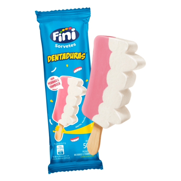 Sorvete Fini Dentadura Picolé 50g