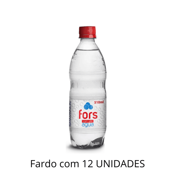 Água Com Gás Fors 510ml - Fardo Com 12 Unidades