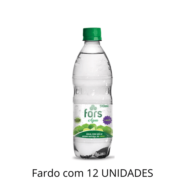Água Com Gás Fors Sabor Limão 510ml - Fardo Com 12 Unidades