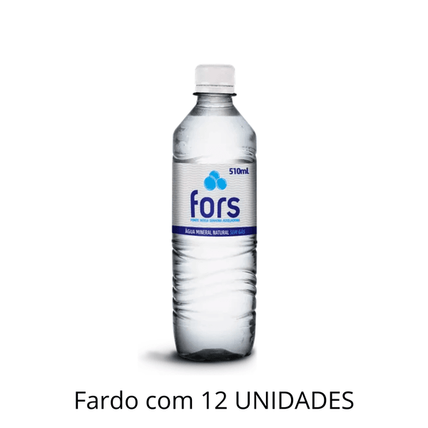 Água Sem Gás Fors 510ml - Fardo Com 12 Unidades