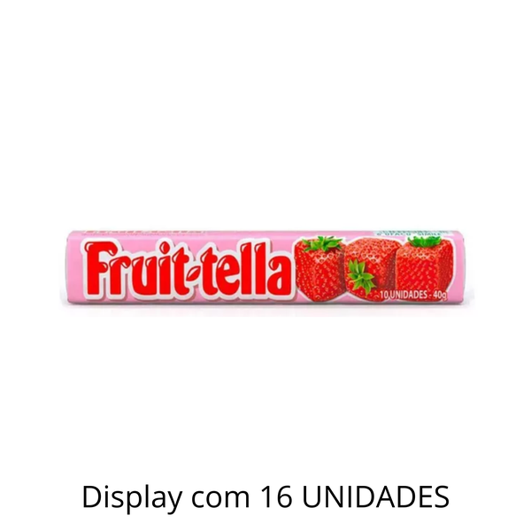 Bala Fruittella Mastigável Morango 40g - Display Com 16 Unidades