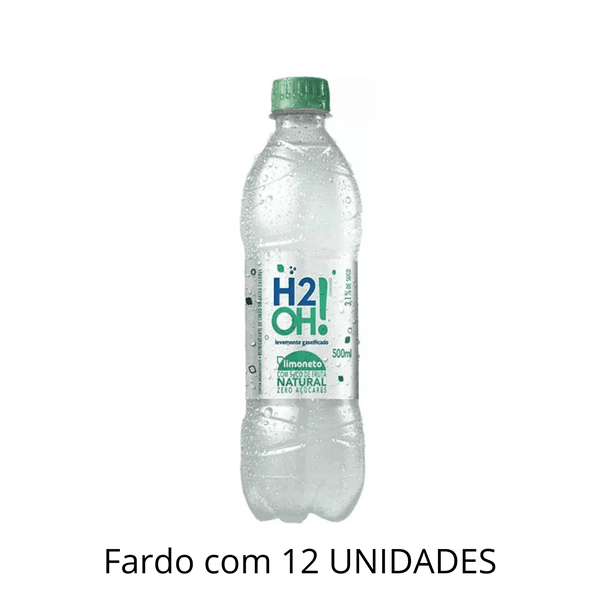 Bebida Gaseificada H2o Limoneto 500ml - Fardo Com 12 Unidades