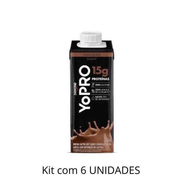 Bebida Láctea Yopro Chocolate 250ml - Kit Com 6 Unidades