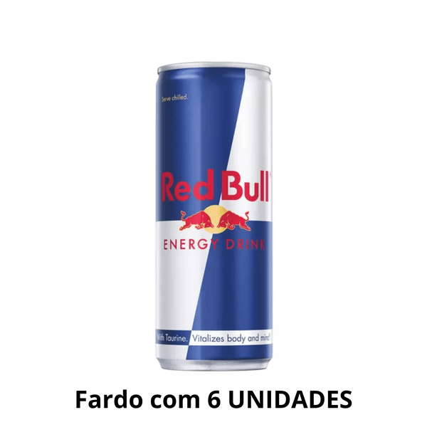 Energético Red Bull 250ml - Fardo Com 6 Unidades