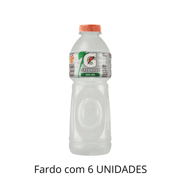 Isotônico Gatorade Limão 500ml - Fardo Com 6 Unidades