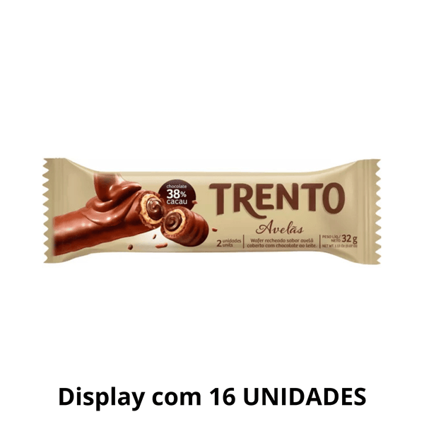 Trento Avelã 29g - Display Com 16 Unidades