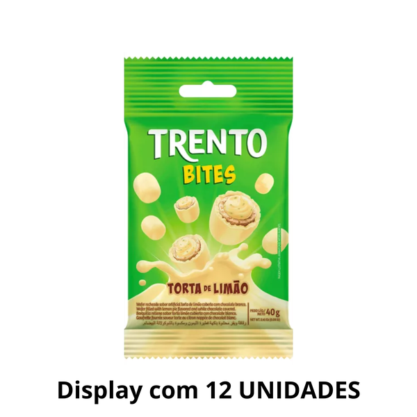 Trento Bites Torta De Limão 40g - Display Com 12 Unidades